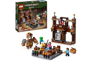 LEGO Minecraft Waldanwesen mit Boxring - Interaktives Gaming Spielzeug- Baby-Zombie, Steve, Garret und Henry Minifiguren - Gamer Geschenk für Jungen, Mädchen und Videospiel Fans ab 10 Jahren - 21272