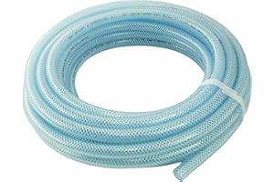 Fittingstore - PVC-Schlauch mit Gewebeeinlage Transparent, Lebensmittelqualität, 10, 25 und 50 Meter Rolle, verschiedene Größen (Innen Ø: 13,2 mm (1/2"), Länge: 10 Meter)