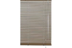 GARDINIA Store Vénitien en Aluminium, Fixation au Mur et au Plafond, Kit de Montage Inclus, Store Vénitien Aluminium, Moka, 140 x 175 cm (LxH)