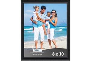 Icona Bay 20x25 cm Black Picture Frame, Beautifully Detailed Moulding, Contemporary Picture Frame Set, Wall Mount or Table Top, Inspirations Collection