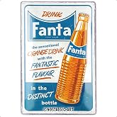 Nostalgic-Art Retro sac levha, 20 x 30 cm, Fanta &ndash; Sensational Orange Drink &ndash; Bar aksesuarı olarak hediye fikri, orijinal lis