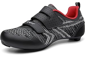 VNANV Chaussures De Cyclisme Chaussure VTT Route Homme Dames Chaussure Cyclisme Homme Route Chaussures de vélo Route avec Crampons antidérapants pour Le Cyclismer
