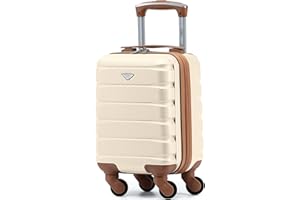 Flight Knight Maleta Rigida Ligera De 4 Ruedas Equipaje De Mano De Cabina Abs Aprobado para Mas De 100 Aerolineas como British Airways, Easyjet Y Tamano Maximo para Ryanair 40x20x25cm