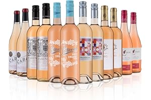 Laithwaites Rose Wine Selection - Case of 12 Mixed Bottles (75cl) - Variety of Californian, French, Italian and South African Roses - Includes Californian Petticoat White Zinfandel & More