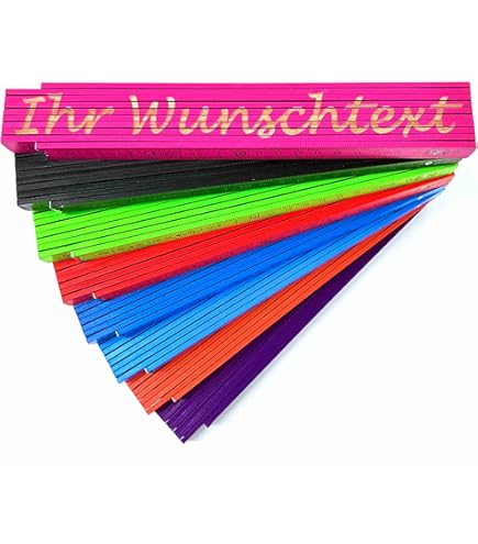 Berlin Zollstock Bei Nacht - Souvenir Meterstab 2m Mit Stadtmotiv