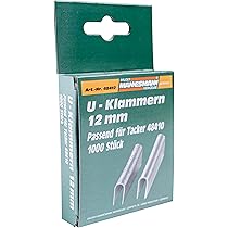 Graffette Per Chiodatrice Mannesmann - 1000 Pezzi 8x12 Mm Per Modello M48410 | Punti Metallici Per Fai-da-te - Foto 6