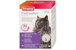 Beaphar CatComfort Difusor Antiestres para Gatos 48ml, Antiestres con Feromonas para Gatos, Reduce Estrés y Ansiedad, Arañazos, Miedos, Cambios Entorno, Ruidos, Marcaje con Orina, Conflictos, 48ml