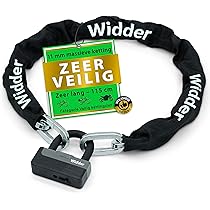 WIDDER klein beugelslot fiets [Hoogbeveiligingsslot slechts 800g] – beugel van massief staal 14 mm – slot hoge veiligheid – houder & 3 sleutels, beugelsloten e‑bike, e‑scooter, racefiets