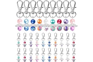 Fyshird Schutzengel Schlüsselanhänger Glücksbringer Schutzengel Anhänger Abschiedsgeschenk Gastgeschenk für Taufe Hochzeit Geburtstag Kommunion Konfirmation