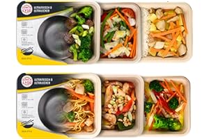 ‎LUNCH4YOU Lunch4you Style Box: Vielfalt verschiedener Küchen | Frisch gekocht | 500g pro Gericht | Traditionell & Herzhaft | Ohne Geschmacksverstärker | 6 fertiggerichte (Asian Style Box)