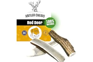 RF - Deer Asta de Ciervo para Perro | Talla S (20-40 g) | Juguete Que Anda y Ladra | Mordedores y Huesos allá para Perros, Grandes y Pequeños | Versión Soft | 8-10 cm