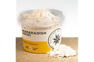 Nature Kitchen Horseradish Powder 50G Pot Of Seasoning Spices And Herbs. Gluten-Free and Vegan, Everyday Cooking Blends For Marinades, Sauces, Frying, Baking Or Grilling