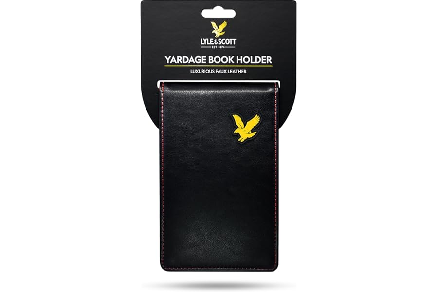 Lyle & Scott Unisex Golf Yardage Book Holder