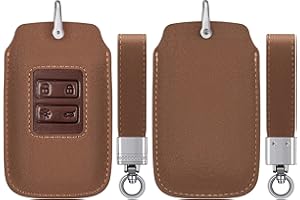 kwmobile Etui na klucze kompatybilne z Renault z 4-przyciskowym kluczem samochodowym - sztuczna skóra/zamsz - jasnobrązowy/brązowy