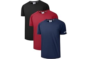 HOLURE Mens T-Shirts Moisture Wicking Tee Active Athletic Running Tops Sportswear Breathable Quick-Drying Short-Sleeved T-Shirt