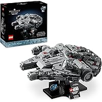 LEGO Star Wars Millennium Falcon, Modellino da Costruire per Adulti, Kit Astronave da Collezione, Veicolo Arredamento Casa da