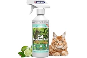KinderPet® Cat Repellent Spray Big Value 1L Stop Cats Anti Fouling Cat Deterrent Stop Fouling Pooping Peeing Urinating Scratching Eucalyptus Lime Peppermint