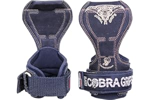 Grip Power Pads Cobra Gants d'haltérophilie, sangles Grippad haute performance, alternative aux crochets Poweranheben, pour soulever des poids, avec soutien aux poignets rembourrés ajustés Produit de Grip Power Pads breveté. Pas plus de glisse, gants de levée de poids renforcée pour le bodybuilding. Alternative pour des gants d'entrainement.