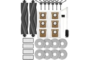 Yivy Tillbehör för Dreame L20 Ultra/L20 Ultra Complete, S20 Ultra/S20 Ultra Komplett reservdelar, tillbehörssats 2 huvudborst