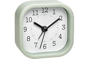 ‎TFA DOSTMANN TFA Dostmann Analogowy mini 60.1035.04, idealny jako budzik podróżny, z alarmem budzika, mały i poręczny, pastelowy zielony, (dł.) 52 x (szer.) 23 x (wys.) 52 mm