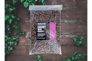 Exstream BBQ Cherry - Pellet de cereza para barbacoa (1 litro (aproximadamente 660 g) para uso con parrilla Ninja Woodfire – Bolsas resellables