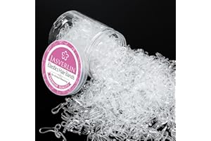 JASVERLIN Elastici trasparenti per capelli, piccoli elastici per capelli, piccoli elastici per coda di cavallo, per bambine e ragazze, 1000 pezzi