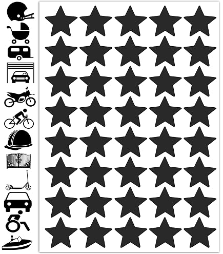 84 Autocollants Réfléchissants Pour Vélo, Casque, Voiture - Visibilité De Nuit, Formes Et Couleurs Variées