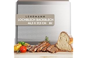 LEHRMANN GMBH LEHRMANN Teglia perforata 46,5 x 37,5 cm teglia per dolci Compatibile/sostitutivo per Bosch Neff Siemens