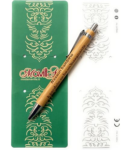 Penna In Bambù Personalizzata 'Il Miglior Maestro Del Mondo' - Regalo Per Insegnante Con Custodia In Carta Kraft