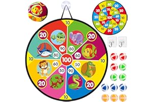 ALCKIJY Freccette Bersaglio Giocattolo Bambini, Giochi Bambini 4 Anni Maschio, Halloween, Natale, Pallacanestro, Animale, Bambini Regalo Natale Compleanno 3 4 5 6 7 Anni