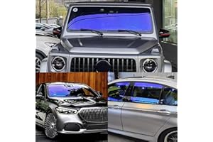 XhuangTech Car Window Tint Film, 60% VLT Chameleon Car Window Tint Film Chameleon Light Blue, 90% Heat Insulation Anti Glare Window Film, Car Tint Solar Film for Windshield/Side Window (0.5x3M)