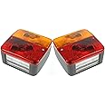 BITS4REASONS MAYPOLE NEW MODEL PAIR (2X) MP17B RADEX SQUARE COMBINATION LAMP, STANDARD FIT ON MAYPOLE REAR TRAILER BOARDS - REAR TRAILER LIGHTS