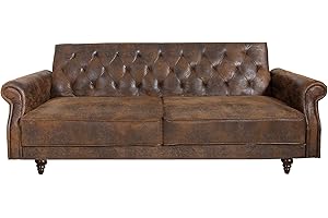 Invicta Interior Chesterfield Sofa Maison Belle AFFAIRE 220cm antik braun mit Schlaffunktion Schlafsofa Schlafcouch
