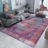 Latte Dizayn Lane Kadife Pamuk Tabanlı Yıkanabilen Kaydırmaz Antibakteriyel Salon Halısı 140x200