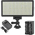 Osaka Bi-Color Dimmable LED Video Light OS-LED-308 Pocket LED Slim for All DSLR Video Cameras YouTube Video tiktok Photography Shooting with F750 Battery 8000 mAh and Fast Charger