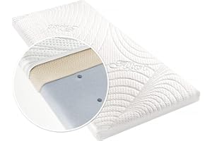 Alvi Matratze für Beistellbett & Wiege Tencel & Dry - 90x40 cm Babymatratze mit Funktionsbezug mit Nässeschutz und Luftkanälen - Oeko-TEX® Standard 100 geprüft, atmungsaktiv, allergikergeeignet - Weiß