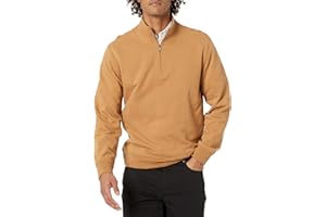 Amazon Essentials Sweat-Shirt à Col Montant, à Fermeture Éclair 3/4, en Tissu Éponge French Terry Léger Homme