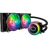 Cooler Master MasterLiquid ML240R RGB CPU Liquid Cooler - ARGB Lighting Sync, Premium Pump Design and Dual MF120R ARGB Fans