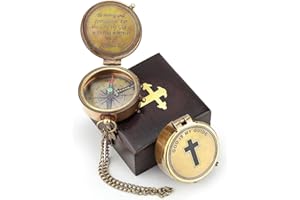 SMIZZY ; (RE)TOUCHING LIVES Smizzy Navigational Maritime Vintage Nautical Brass Compasses Fully Functional Titanic/Robert Frost Poem Compass/Sundial for Gift and Home Décor
