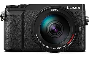 Panasonic LUMIX G DMC-GX80HEGK Systemkamera (16 Megapixel, Dual I.S. Bildstabilisator,Touchscreen, Sucher, 4K Foto und Video) mit Objektiv H-FS14140E schwarz