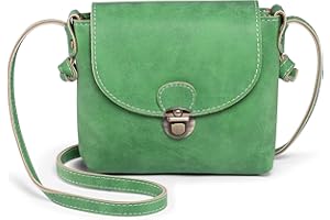 LARECHOR Small Cross Body Bag for Women with Anti-Theft Lock Leather Ladies Handbags Shoulder Bag Phone Pouch Travel