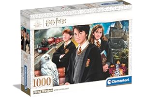 Clementoni Puzzle - Harry Potter - Puzzle De 1000 Piezas para Adultos, Rompecabezas Adultos, Entretenimento, 39862