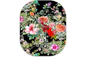 LF LOIAAFEL Mouse Mat, Small Mouse Pad, Mini Mousepads Cute, Washable Mouse Pads with Non-Slip Base Computer Mini Mouse Mat Portable for Office Laptop Desktop Travel Studying (Flowers)