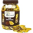 NATURE 'N' NATURE Gold Coin Milk Chocolates, 720 GMS Pet Jar Gift Pack, 300pcs, Coin Chocolate Gifts for Holi, Rakhi, Diwali, Anniversary, Birthday, Christmas, Celebration, Valentines