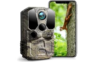 CEYOMUR Wildkamera 4K 40MP, Wildkamera WLAN mit Bewegungsmelder Nachtsicht, Wildkamera Handyübertragung mit 120° Erfassungswi