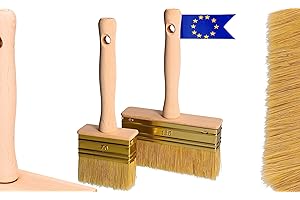 ‎TOOLSPACE ToolSpace - Komplet 3 Pędzli Tapetówek - Idealne do Malowania i Gruntowania Ścian, Nakładania Klejów i Odświeżania Mebli Ogrodowych - Szerokośc 70 & 130mm