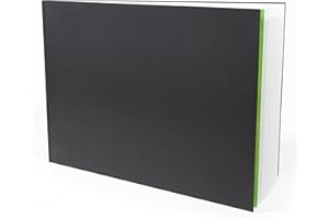 Artgecko Casebound Mixed Media Sketch Book A4 Landscape - 92 Pages 150gsm White Cartridge Paper