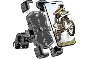 Estralia Handyhalterung Fahrrad, Abnehmbare Handyhalterung Motorrad, 360° Smartphone Fahrrad Halterung Lenker, Fahrradlenker Halterung Motorrad Fahrradhalterung, e-Bike, MTB, für 5.5''-7.0'' Handys