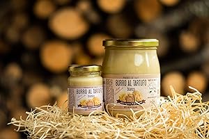 VECCHIO BORGO TARTUFI & FUNGHI Trüffelbutter mit 5% weißen Trüffeln 500g - Rezept inbegriffen