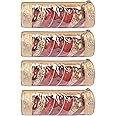 HomeStrap Set of 4 Transparent PVC Single Rod Bangle Storage Pouch | Bangle Box Organizer for Women | Bridal Jewellery, Chudi, Bangles Holder & Organizer | Golden